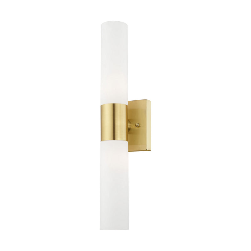 Aero 2 Light Bath Vanity in Satin Brass
