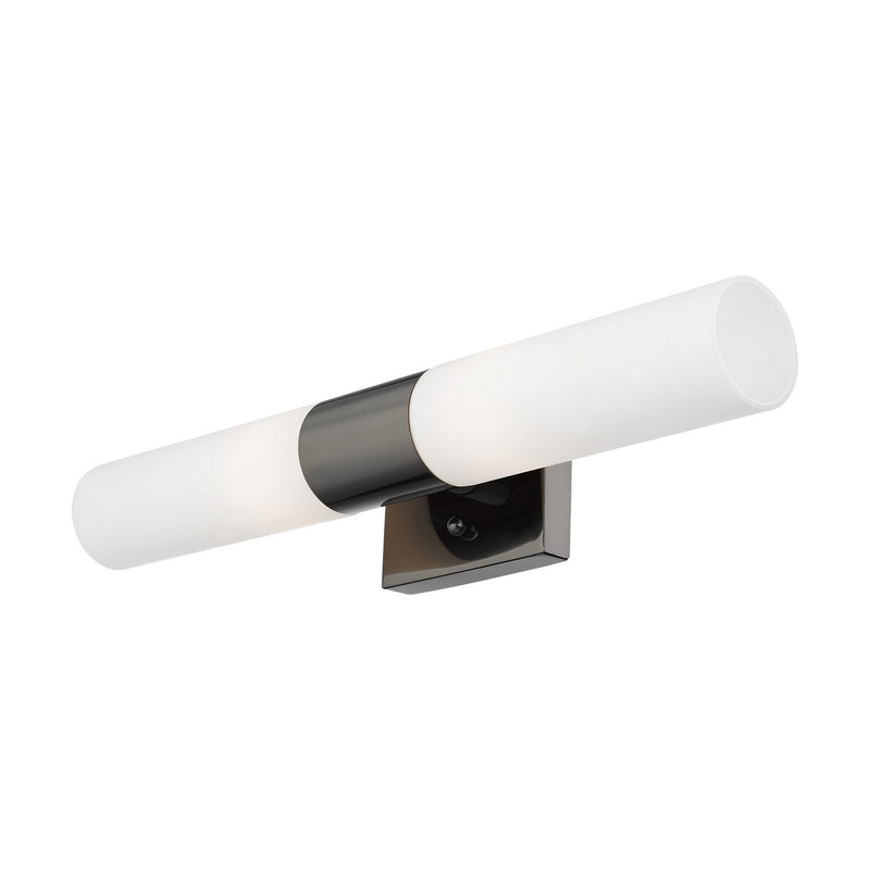 Aero 2 Light Bath Vanity in Black Chrome