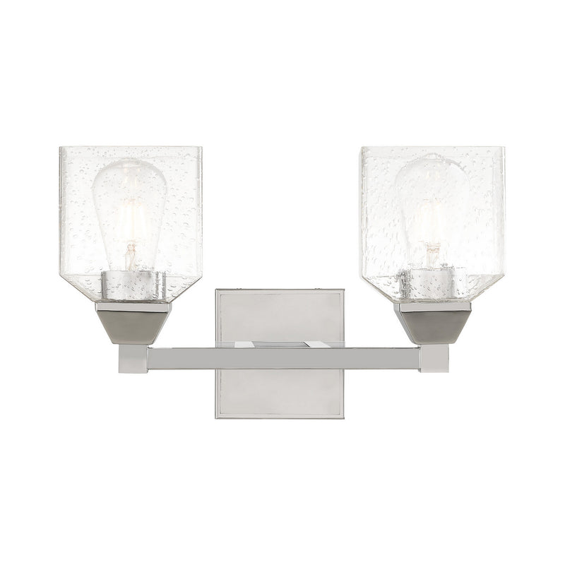 Aragon 2 Light Bath Vanity in Polished Chrome