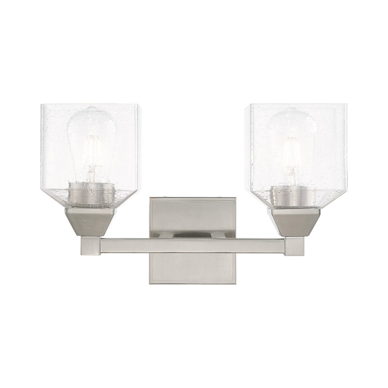 Aragon 2 Light Bath Vanity in Brushed Nickel