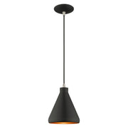 1 Light Mini Pendant in Black