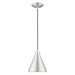 1 Light Mini Pendant in Brushed Aluminum
