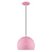 1 Light Mini Pendant in Shiny Pink