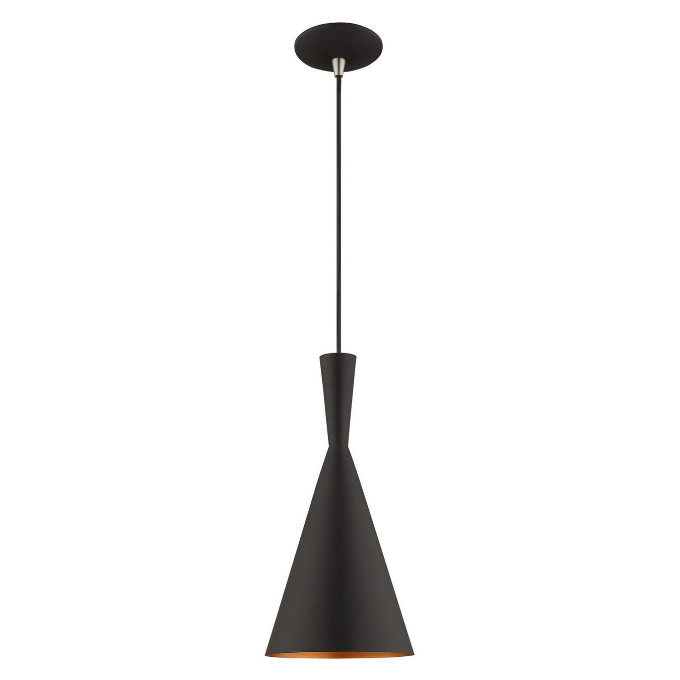 1 Light Mini Pendant in Black