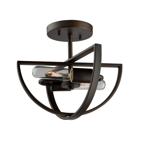 Newport Semi-Flush Mount In Oil Rubbed Bronze