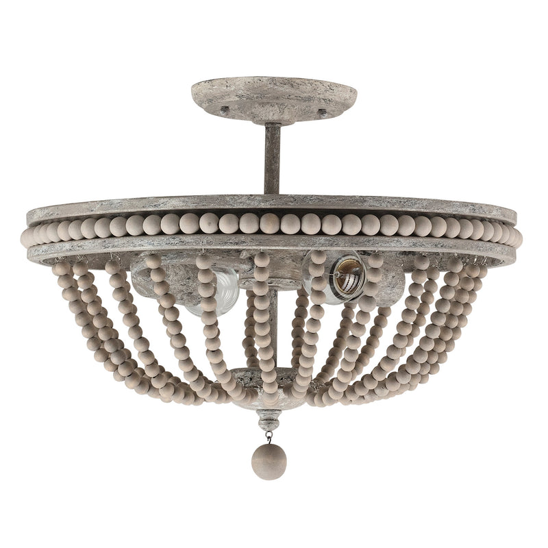 Kayla Two Light Semi-Flush Mount in Mystic Sand