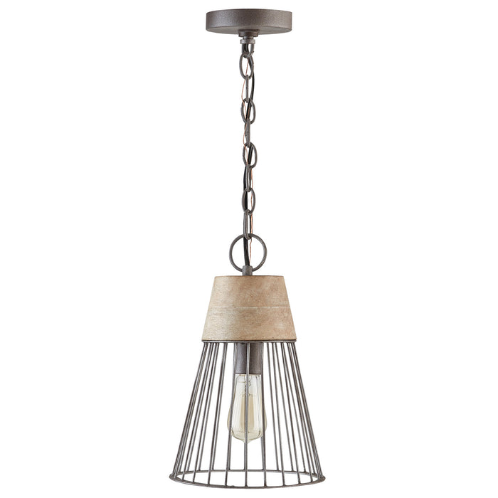 Russell One Light Pendant in Urban Wash