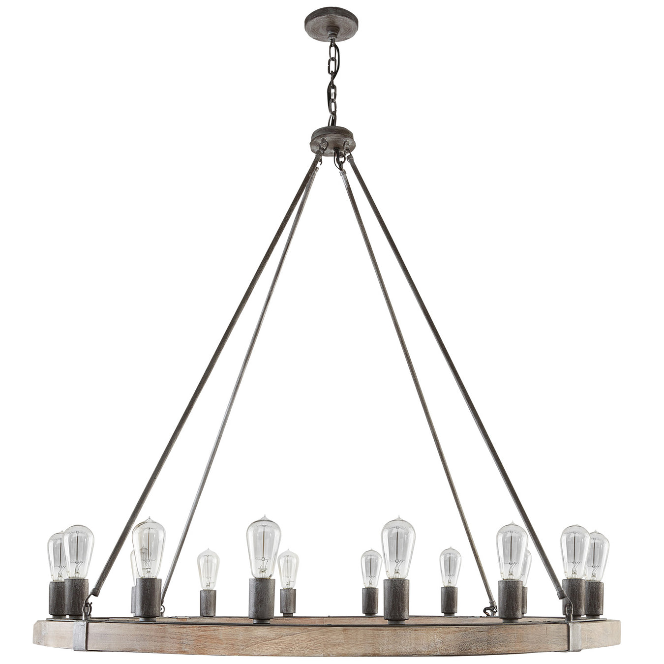 Austin 16 Light Chandelier in Urban Wash