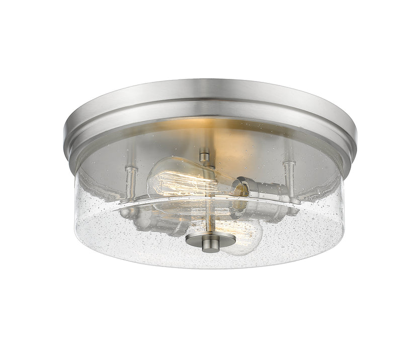 Bohin 2 Light Flush Mount in Brushed Nickel
