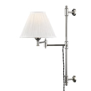 Classic No.1 1 Light Adjustable Wall Sconce in Polished Nickel