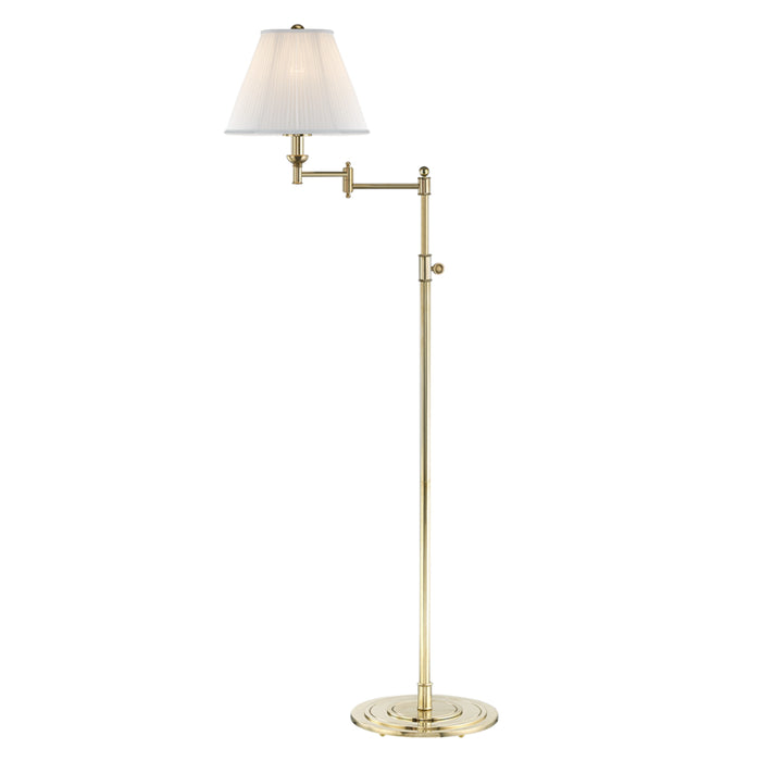 Signature No.1 1 Light Floor Lamp in Aged Brass