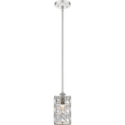Oliver 1-Light Mini Pendant in Polished Nickel