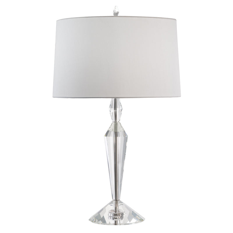 Crystal Lamps Table Lamp in Nickel - Lamps Expo