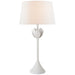 Alberto One Light Table Lamp in Plaster White