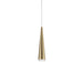 Mina Down Pendant in Brass
