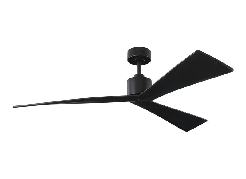 Adler Ceiling Fan in Matte Black with Black ABS Blade