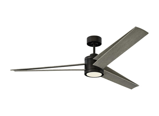 Armstrong Ceiling Fan in Aged Pewter with Light Grey Weathered Oak Blade