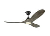 Maverick II LED Ceiling Fan in Aged Pewter with Light Grey Weathered Oak Blade