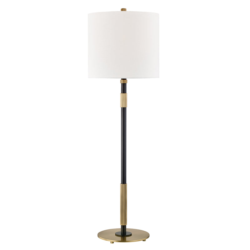 Bowery 1 Light Table Lamp in Aged Old Bronze