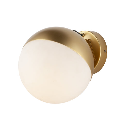 Half Moon LED Wall Sconce in Metallic Gold