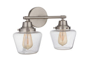 Essex Two Light Vanity in Brushed Polished Nickel