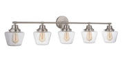 Essex Five Light Vanity in Brushed Polished Nickel