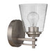Drake One Light Wall Sconce in Brushed Polished Nickel
