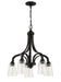 Grace Five Light Chandelier in Espresso