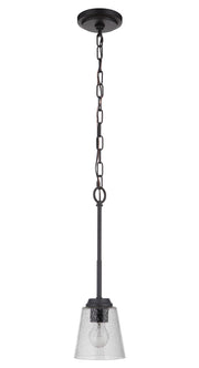 Tyler One Light Mini Pendant in Flat Black