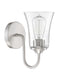 Gwyneth One Light Wall Sconce in Brushed Polished Nickel