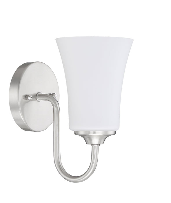 Gwyneth One Light Wall Sconce in Brushed Polished Nickel