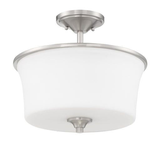 Gwyneth Two Light Convertible Semi Flush in Brushed Polished Nickel