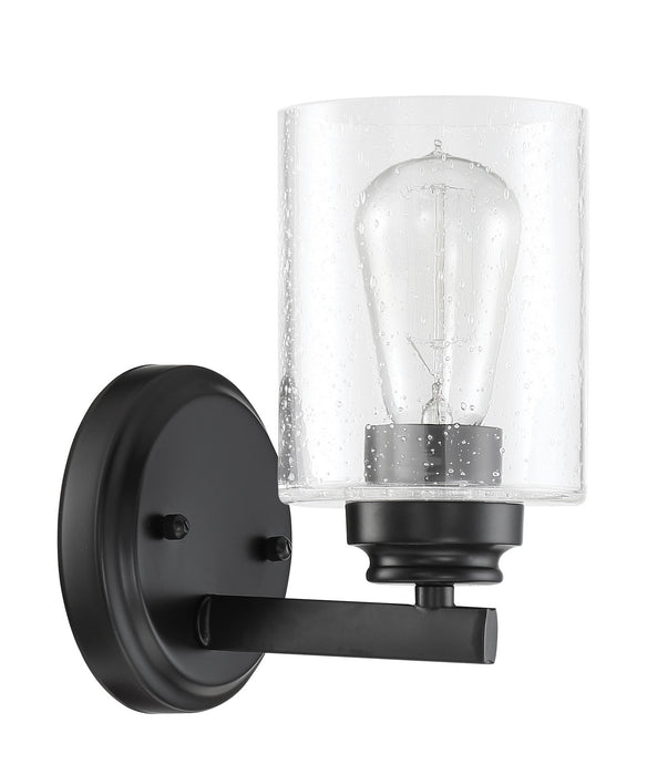 Bolden One Light Wall Sconce in Flat Black