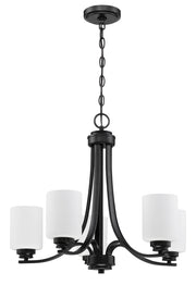 Bolden Five Light Chandelier in Flat Black