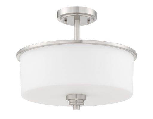 Bolden Two Light Convertible Semi Flush in Brushed Polished Nickel