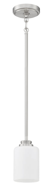 Bolden One Light Mini Pendant in Brushed Polished Nickel