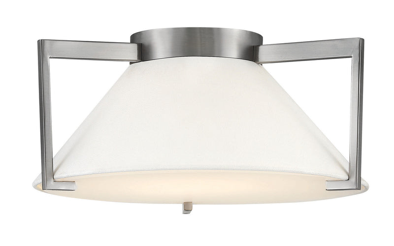 Calla Medium Flush Mount in Antique Nickel - Lamps Expo