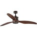 Farris 3-Blade Carved Wood 60" Ceiling Fan in Oil Rubbed Bronze