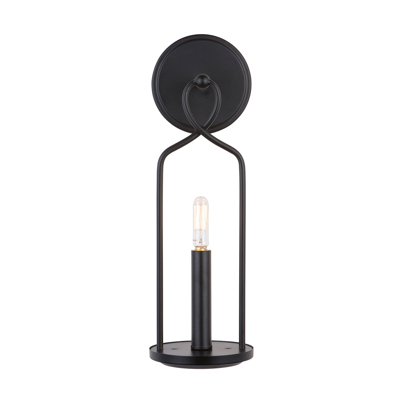 Sonnet 1 Light Sconce in Matte Black