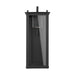Hunt 1 Light Outdoor Wall Lantern in Black with Clear Glass