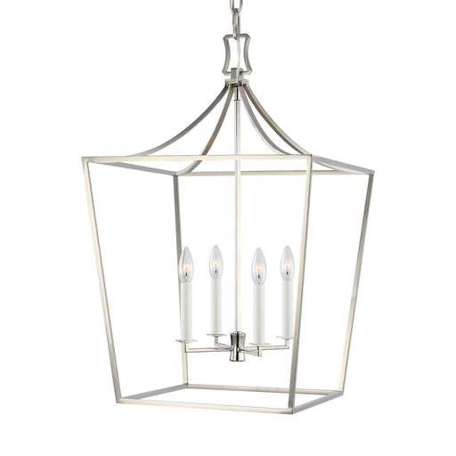 Southold 4-Light Single Tier Chandelier in Polished Nickel - Lamps Expo