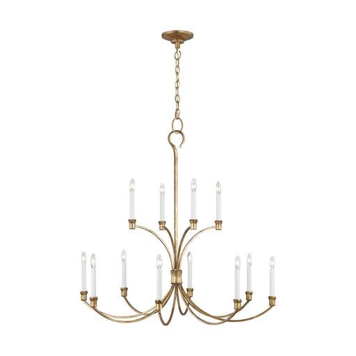 Westerly 12-Light Multi Tier Chandelier in Antique Guild - Lamps Expo