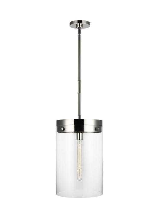 Garrett 1-Light Pendant in Polished Nickel - Lamps Expo