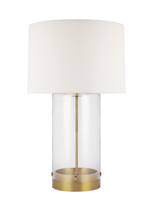 Garrett 1-Light Table Lamp in Burnished Brass - Lamps Expo