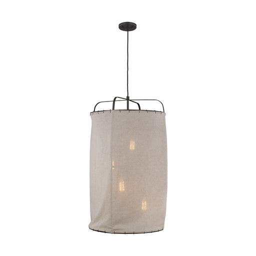 Dunne 4-Light Pendant in Aged Iron - Lamps Expo
