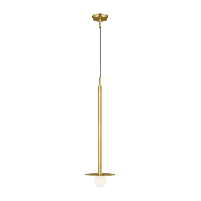 Nodes 1-Light Pendant in Burnished Brass - Lamps Expo