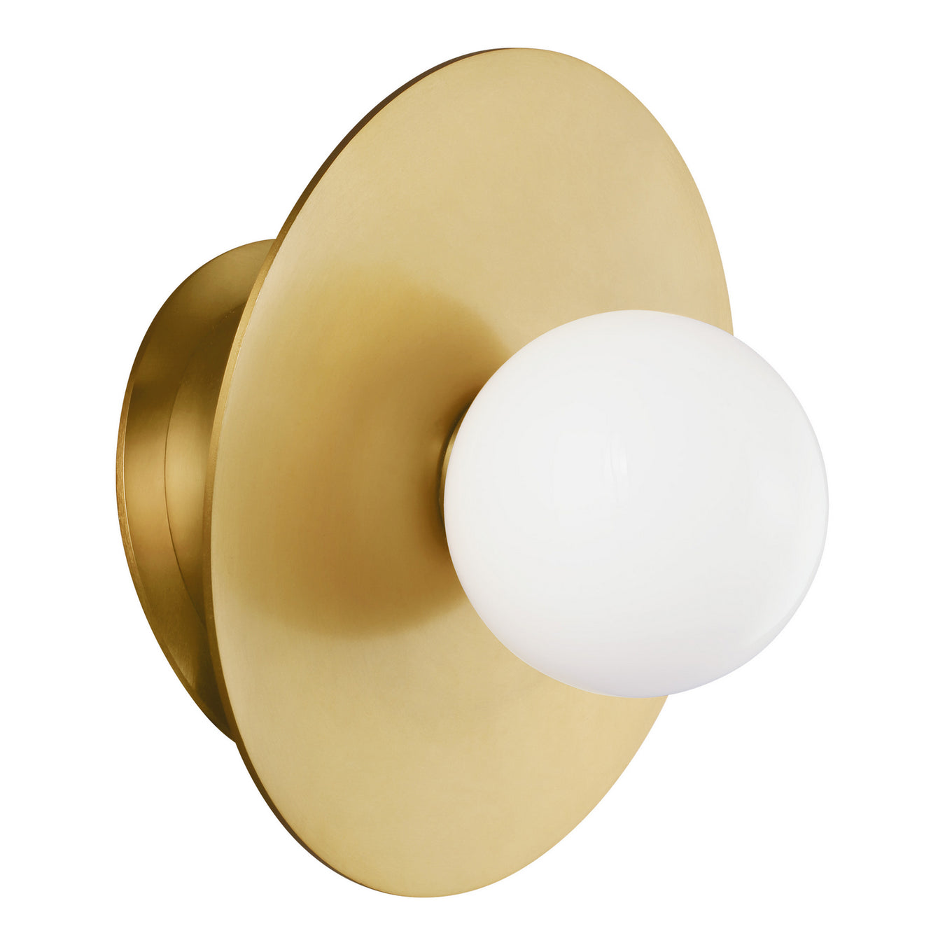Nodes 1-Light Wall Sconce in Burnished Brass - Lamps Expo
