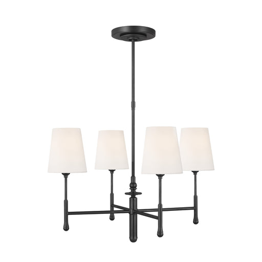 Capri 4-Light Single Tier Chandelier in Aged Iron - Lamps Expo