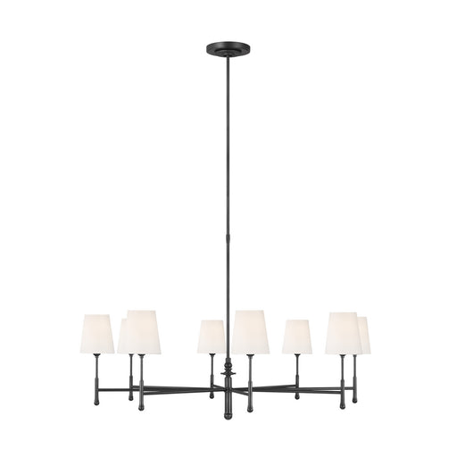 Capri 8-Light Single Tier Chandelier in Aged Iron - Lamps Expo