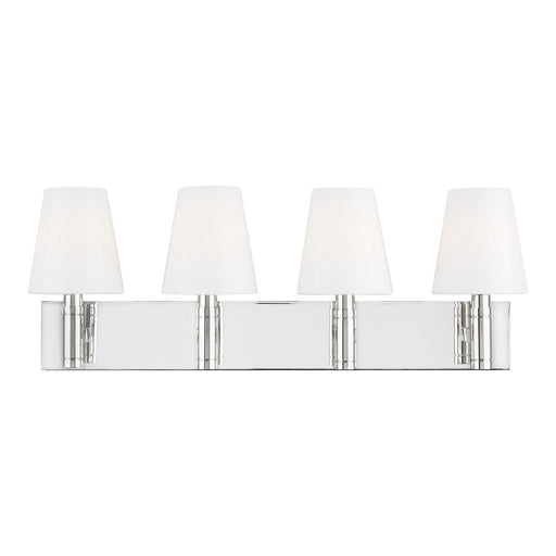 Beckham Classic 4-Light Vanity Lighting in Polished Nickel - Lamps Expo